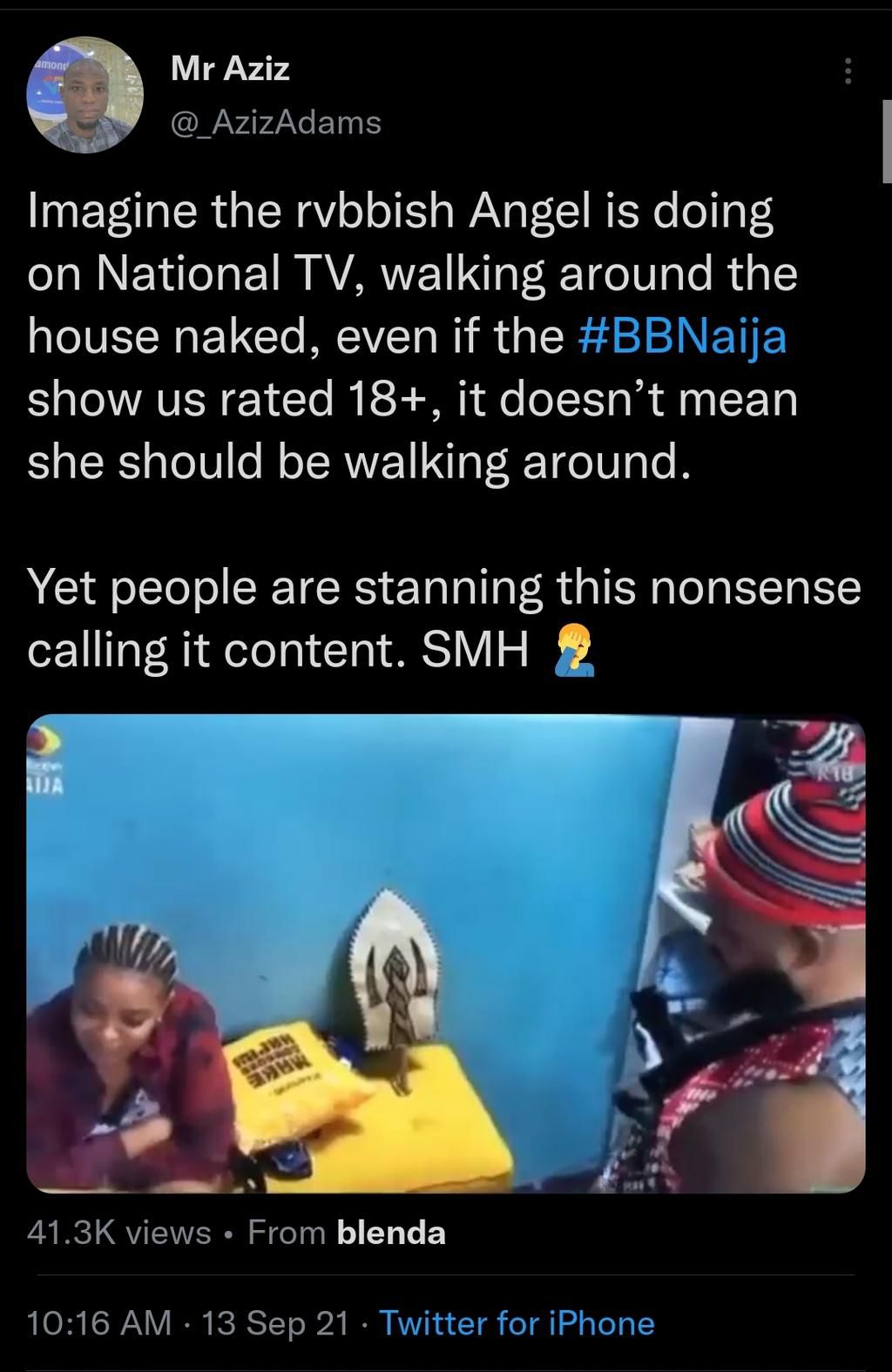 Twitter reactions to Angel video [Twitter]