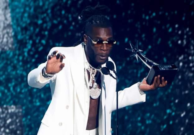 Burna Boy at the BET award
