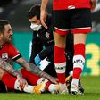 Southampton's top scorer Danny Ings (left) was forced off with an injury in the first half