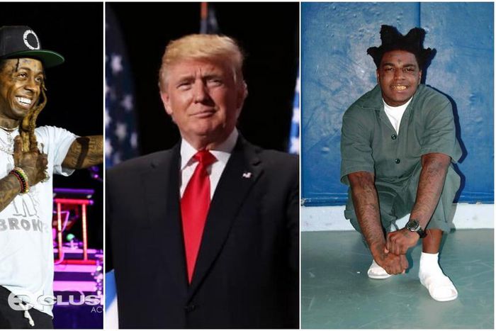 Lil Wayne, Donald Trump and Kodak Black [Instagram/LilWayne] [Instagram/RealDonaldTrump] [Instagram/KodakBlack]