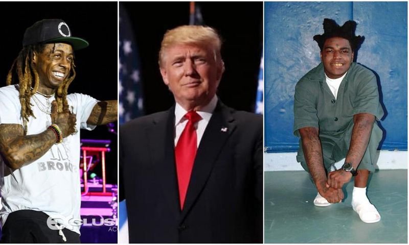 Lil Wayne, Donald Trump and Kodak Black [Instagram/LilWayne] [Instagram/RealDonaldTrump] [Instagram/KodakBlack]