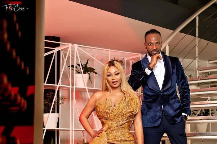9ice and his wife Sunkanmi Akande [Instagram/9iceOfficial]