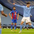 Manchester City defender John Stones scored twice against Crystal Palace