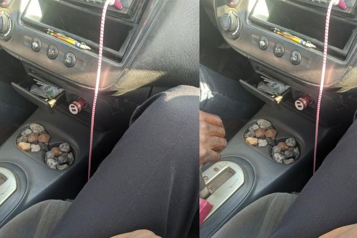 Taxi driver keeps stones and a catapult in his car for protection against robbers
