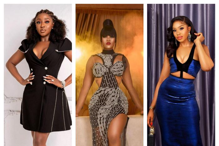 Ini Edo, Cee C and Sharon Ooja for the premiere of Bad Comments [instagram]