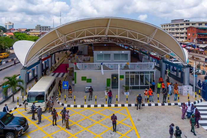 Gov Sanwo-Olu inaugurates Yaba Bus Terminal. [NAN]