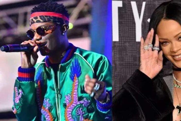 Rihanna jams to Wizkid's 'Essence.' (Novice)