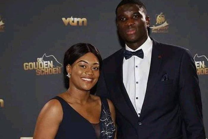 Paul Onuachu and wife (Twitter)