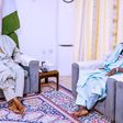 President Muhammadu Buhari (left) with Katsina State governor, Aminu Bello Masari (right) [Presidency]