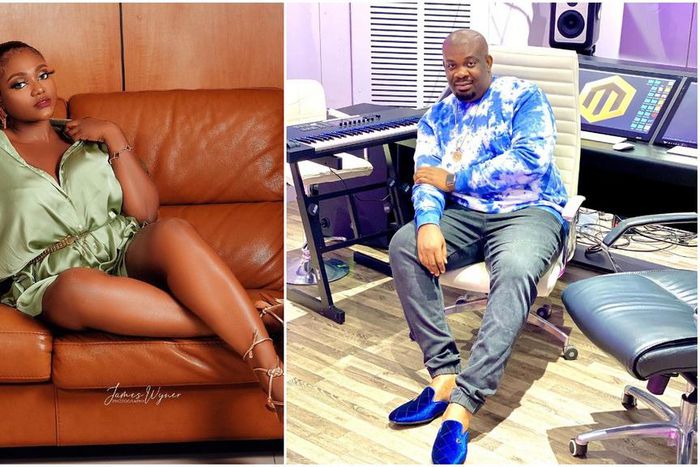 Nollywood actress Nazo Ekezie and Don Jazzy [Instagram/NazoEkezie] [Instagram/DonJazzy]