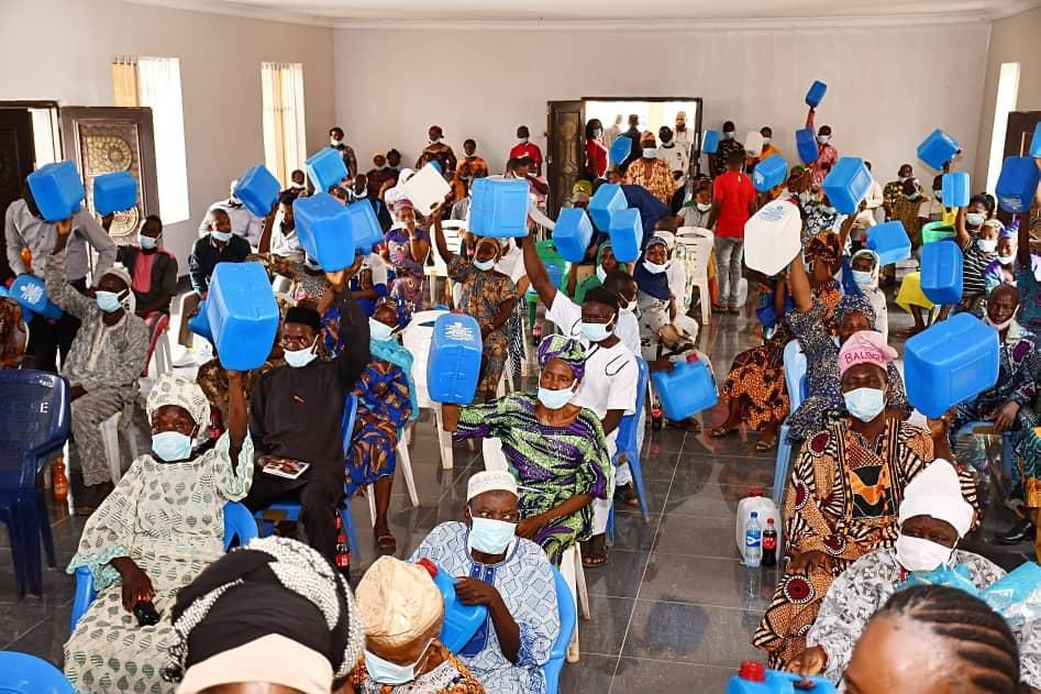Cross section of participating community men and women at the 2021 World Water Day commemoration at the NBC Plant, Asejire