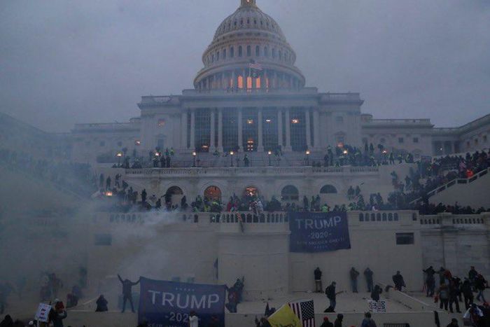 US Congress building on the day Trump rioters invaded ( News agencies)