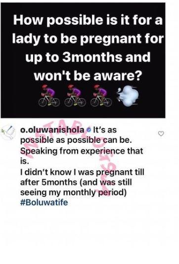 At the age of 19, she met Wizkid and soon enough was pregnant for him.