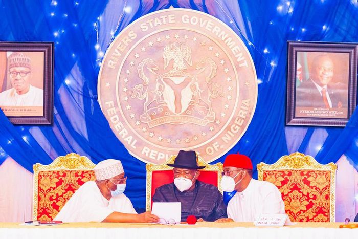 South-South leaders meet with federal government delegation in Port Harcourt on Tuesday, Nov 24, 2020