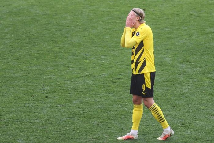 Erling Braut Haaland and Borussia Dortmund could miss out on Champions League football next season after Saturday's defeat to Eintracht Frankfurt