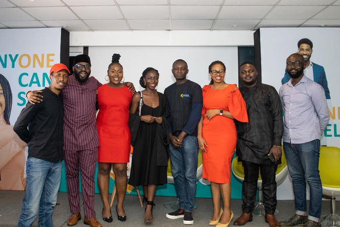 L-R: Munachim Anyamene, Project Manager, BrandMobile Africa, Toby Nwanede, CEO and Co-Founder, Kuuzza, Esohe Igbinoba, Brand Consultant and Host, Kuuzza Brand Launch, Blessing Abeng, Pannelist and Branding, and Communications Expert, Ayotunde Lanwo, Pr...
