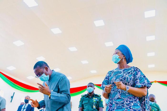 Okowa and his family host a special thanksgiving service at government house Asaba on Monday, December 21, 2020