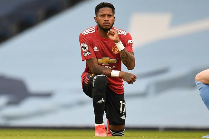 Footballers in England are still taking the knee in an effort to highlight racial discrimination