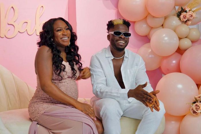 DJ ECool and his partner at her baby shower [Instagram/ECoolOfficial]