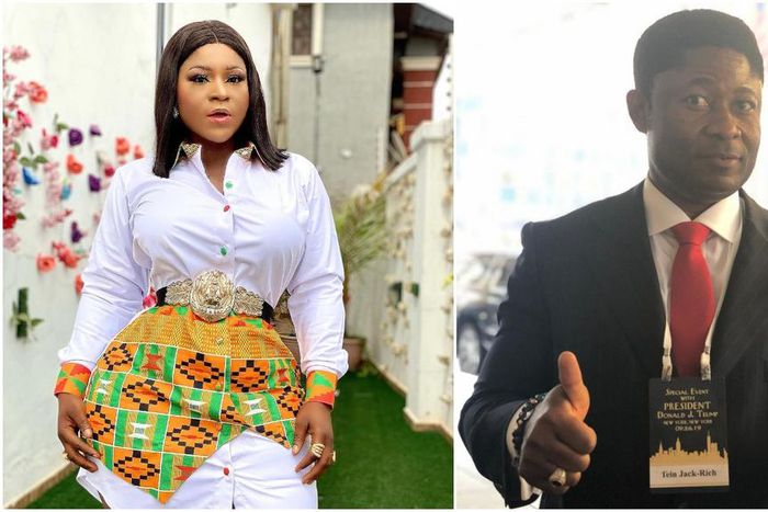 Nollywood actress Destiny Etiko and billionaire businessman Tein Jack-Rich [Instagram/DestinyEtiko] [Instagram/TeinJackRich]