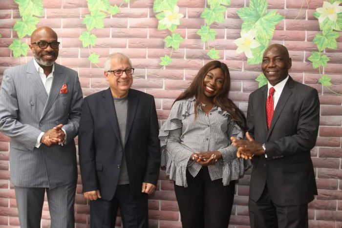 L-R: Executive Vice Chairman, Funds and Electronic Transfer Limited, Prof. Mustapha Akinkunmi; Group Managing Director, Allied Foods and Confectionery Services Limited (franchisee of Burger King), Mr Antoine Zammarieh; Marketing Coordinator, Burger Kin...
