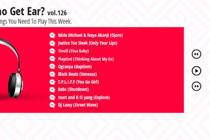 Who Get Ear Vol. 125: Here are the 10 Nigerian songs you need to play this week. (Pulse Nigeria)