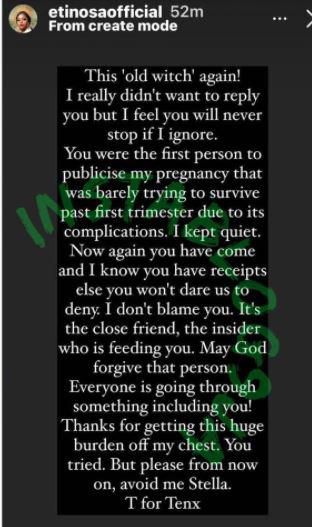 Etinosa Idemudia confirms crash of 8 months old marriage.  [Instagram/EtinosaIdemudia]