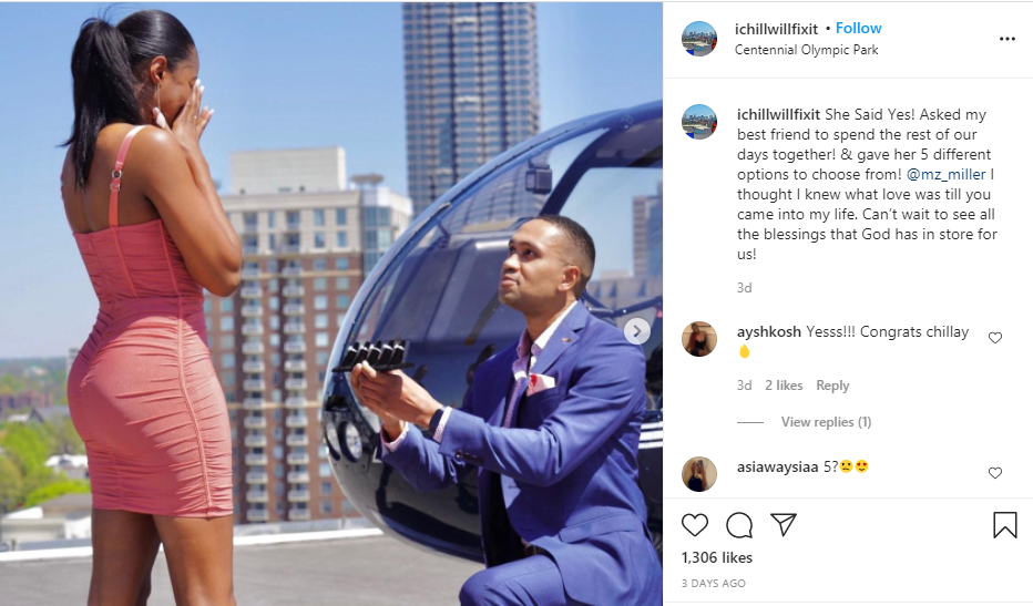 Man proposes marriage to fiancée with 5 different diamond rings, all on the same finger