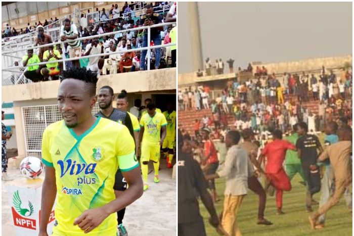 Ahmed Musa and Kano Pillars fans (Twitter/Kano Pillars)