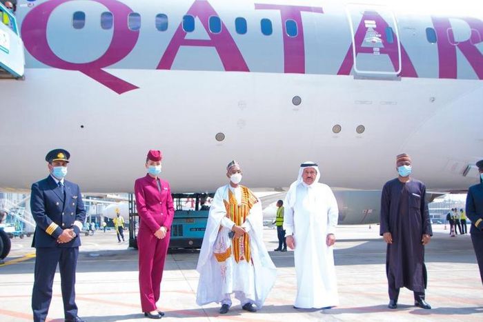 Qatar Airways touches down for the first time in Abuja, Nigeria.