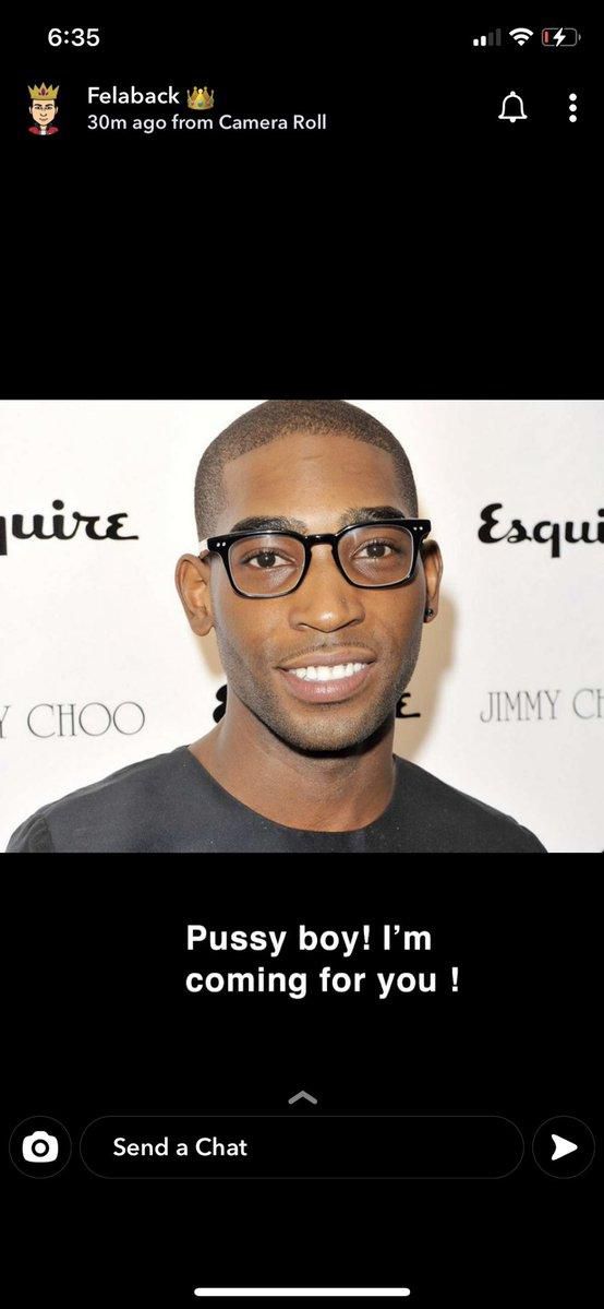 Wizkid threatens Tinie Tempah and Dumi Oburota. (Twitter/WizkidAyo/Snapchat/Felaback)