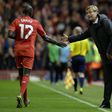 Exonerated: Jurgen Klopp (right) said he had known for a long time that Mamadou Sakho (left)was not guilty of doping