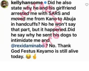 Kelly Hansome says Don Jazzy used his dogs to intimidate him.  [Instablog9ja]