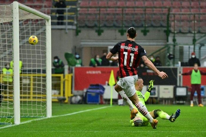 Ibrahimovic powering Milan towards a first league title since 2011.