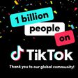 TikTok records one billion monthly users. (TikTok)