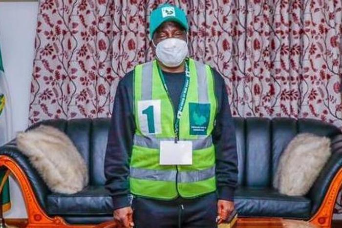 Governor Simon Lalong of Plateau state has recovered from COVID-19. [Twitter@sblalong]