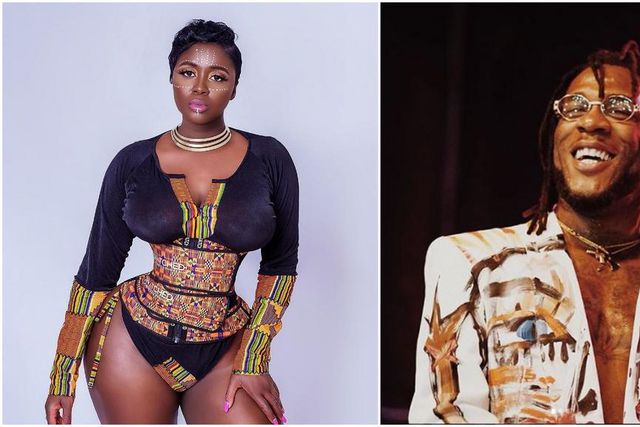 Ghanaian actress Princess Shyngle and Nigerian music star Burna Boy [Instagram/PrincessShyngle] [Instagram/BurnaBoyGram]