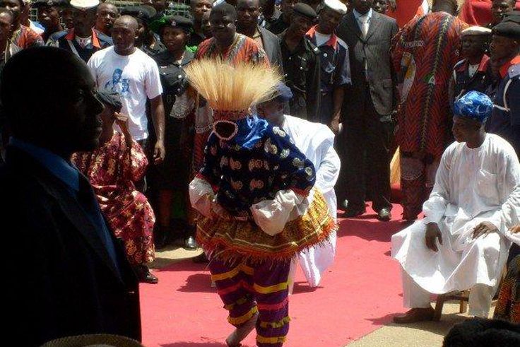 The Owuna Masquerade is from the Igala culture
