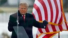 President Donald Trump greets the crowd at the "Stop The Steal" Rally on January 06, 2021 in Washington, DC.