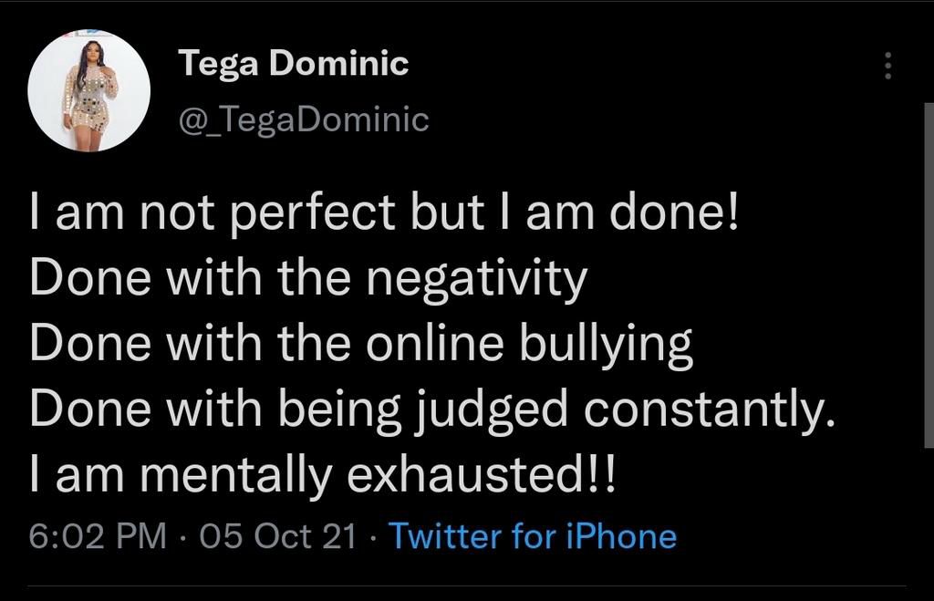 Tega Dominic tweet [Twitter/_tegadominic]