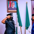 Usman Alkali Baba after he's decorated acting IGP by Vice President Yemi Osinbajo on Wednesday, April 7, 2020 (Tolani Alli)