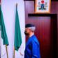 Usman Alkali Baba after he's decorated acting IGP by Vice President Yemi Osinbajo on Wednesday, April 7, 2020 (Tolani Alli)