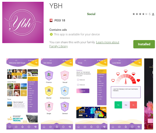 YBH launches mobile app to provide crowd-counselling, love meter, address learning through trivia and marital compatibility testing