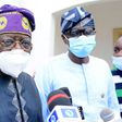 Bola Tinubu (Left) pays courtesy visit to Gov Sanwo-Olu after the carnage perpetrated by hoodlums in Lagos (Guardian)