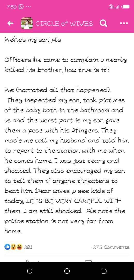 Boy, 4 reports mother to Ghana police as younger brother slips and falls while being bathed