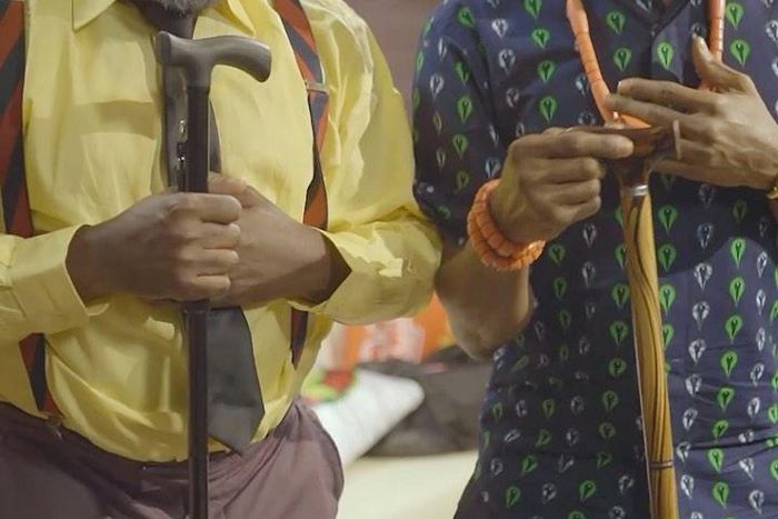 Basketmouth and Buchi in 'Papa Benji' [Instagram/basketmouth]