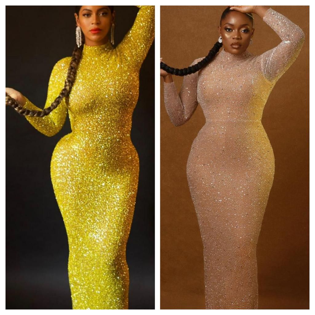 Bisola recreates Beyonce's look [instagram]