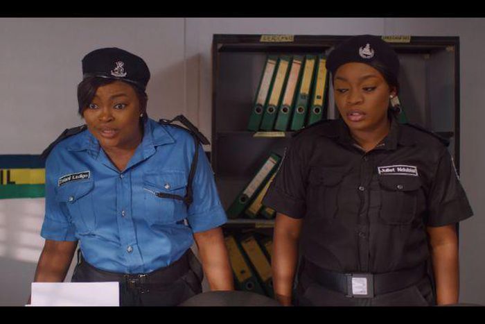 Funke Akindele-Bello and Bisola Aiyeola in 'Dwindle!' [Instagram/@kayodekasum]