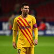 Lionel Messi at the end Barcelona's defeat by Atletico Madrid on Saturday
