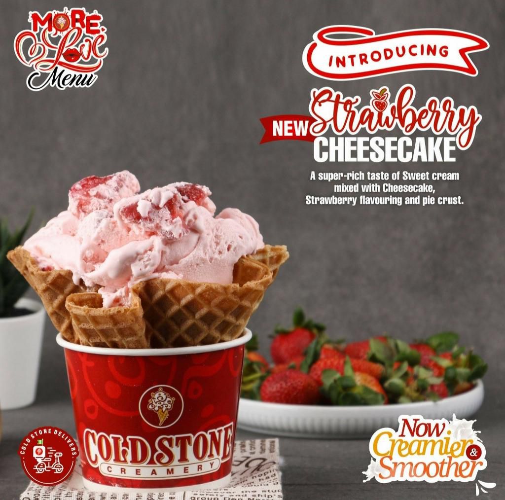 Cold Stone Creamery welcomes you into 2021 with more love, 3 new love flavours and more amazing offers!